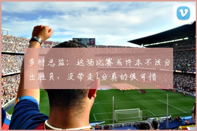 多特总监：这场比赛或许本不该分出胜负，没带走1分真的很可惜