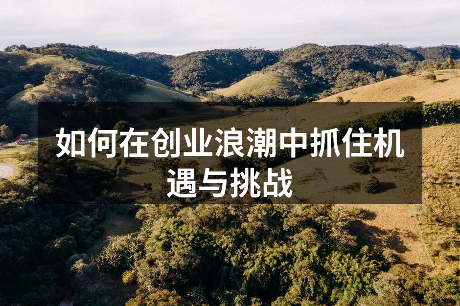 创业者在市场中寻找机会